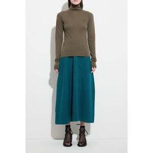 NEW CHRISTIAN WIJNANTS seamless second skin turtleneck top in khaki